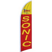 High quality beach flag with 300D polyester sleeve