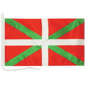 Screen-printed flag with canvas and cord, 14 x 22, 20 x 30 cm etc.