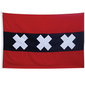 High Quality 300D Polyester Flag With all-sewn Stripes and X, Canvas Sleeve and Cords