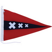High Quality 300D Polyester Flag With  all-sewn Stripes and X, Canvas Sleeve and Cords