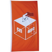 75D Polyester Flag With 75D Polyester Sleeve And 2 Grommets