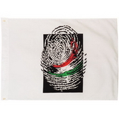 75D polyester fabric is usually used in making printed flags