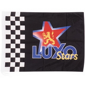 75D polyester fabric is usually used in making printed flags