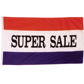 75D Polyester Flag With 75D Polyester Sleeve And 2 Grommets