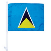 High-Quality 1-ply Car Window Flag With Clip Attachment