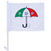 High-Quality 2-ply Car Window Flag With Clip Attachment