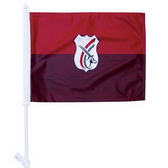 High-Quality 2-ply Car Window Flag With Clip Attachment