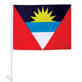 High-Quality 1-ply Car Window Flag With Clip Attachment