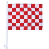 High-Quality 1-ply Car Window Flag With Clip Attachment