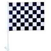 High-Quality 1-ply Car Window Flag With Clip Attachment