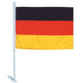 High-Quality 1-ply Car Window Flag With Clip Attachment