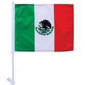 High-Quality 1-ply Car Window Flag With Clip Attachment