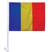 High-Quality 1-ply Car Window Flag With Clip Attachment