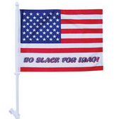 High-Quality 2-ply Car Window Flag With Clip Attachment