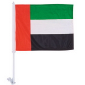 High-Quality 1-ply Car Window Flag With Clip Attachment