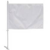 High-Quality 1-ply Car Window Flag With Clip Attachment