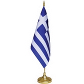 10 x 20 cm flag plastic pole and base, 32.5 cm height