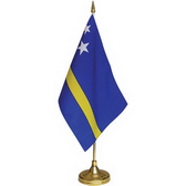 15 x 22.5 cm flag plastic pole and base, 37 cm height