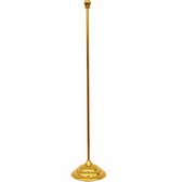 High quality desktop flagpole & base, 42.5 cm height, Color titanium-golden