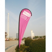 High quality beach flag with 300D polyester sleeve