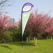 High quality teardrop flag with 300D polyester sleeve