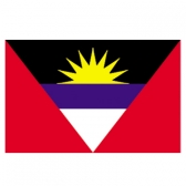 Antigua&Barbuda flags    High-Quality 2-ply Car Window Flag With Clip Attachment