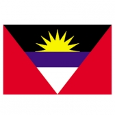 Antigua&Barbuda flags    High-Quality 2-ply Car Window Flag With Clip Attachment