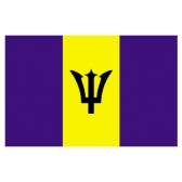 Barbados flags      High-Quality 2-ply Car Window Flag With Clip Attachment
