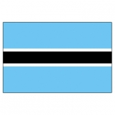 Botswana Flags     High-Quality 1-ply Car Window Flag With Clip Attachment