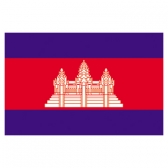 Cambodia  Flags     High-Quality 1-ply Car Window Flag With Clip Attachment