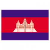 Cambodia  Flags     High-Quality 1-ply Car Window Flag With Clip Attachment