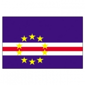 Cape Verde  Flags     High-Quality 1-ply Car Window Flag With Clip Attachment