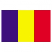 Chad Flags     High-Quality 1-ply Car Window Flag With Clip Attachment