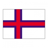Faroe Islands Flags     High-Quality 1-ply Car Window Flag With Clip Attachment