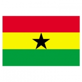 Ghana Flags      High-Quality 1-ply Car Window Flag With Clip Attachment