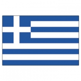 Greece Flags      High-Quality 1-ply Car Window Flag With Clip Attachment