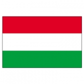 Hungary Flags      High-Quality 1-ply Car Window Flag With Clip Attachment