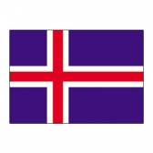 Iceland Flags      High-Quality 1-ply Car Window Flag With Clip Attachment