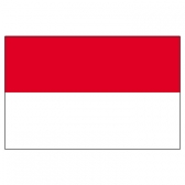 Indonesia Flags      High-Quality 1-ply Car Window Flag With Clip Attachment