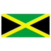 Jamaica Flags      High-Quality 1-ply Car Window Flag With Clip Attachment