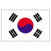 Korea Flags      High-Quality 1-ply Car Window Flag With Clip Attachment
