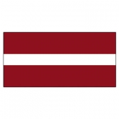 Latvia Flags      High-Quality 1-ply Car Window Flag With Clip Attachment