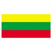 Lithuania Flags      High-Quality 1-ply Car Window Flag With Clip Attachment