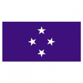 Micronesia Flags      High-Quality 1-ply Car Window Flag With Clip Attachment