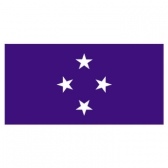 Micronesia Flags      High-Quality 1-ply Car Window Flag With Clip Attachment