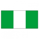 Nigeria Flags      High-Quality 1-ply Car Window Flag With Clip Attachment