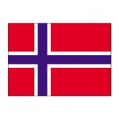Norway Flags      High-Quality 1-ply Car Window Flag With Clip Attachment