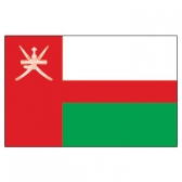 Oman Flags      High-Quality 1-ply Car Window Flag With Clip Attachment