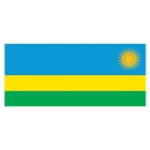 Rwanda  Flags      High-Quality 1-ply Car Window Flag With Clip Attachment