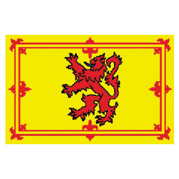 Scotland(Royal) Flags      High-Quality 1-ply Car Window Flag With Clip Attachment